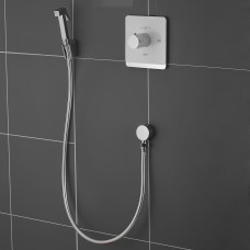 Встроенный гигиенический душ с термостатом ROSE R105C, белый