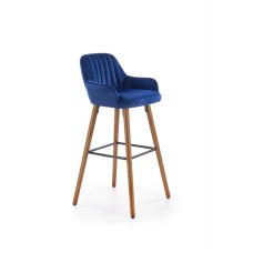 Барный стул Halmar H-93 (синий/орех)