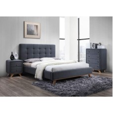 Двуспальная кровать Signal MELISSA (серый) 160/200
