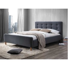 Двуспальная кровать Signal PINKO (серый) 160/200