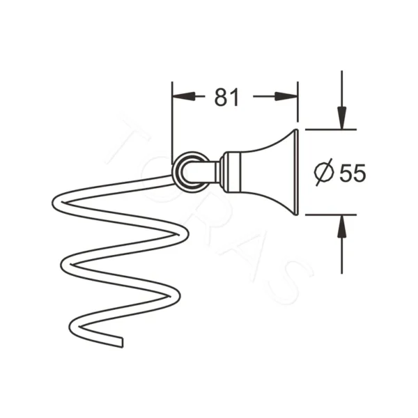 Держатель-для-фена-Rose-RG1235-2 Держатель для фена Rose RG1235