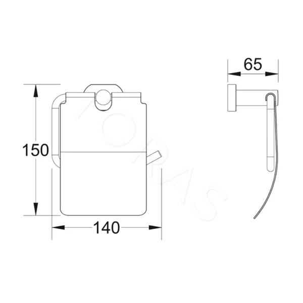 Держатель для туалетной бумаги Shevanik SG5105