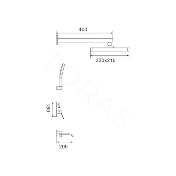 Душевая система  Shevanik S4035