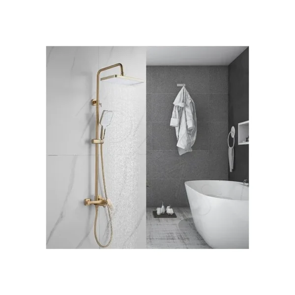 Душевая система  Shevanik S4436G (золотой сатин)
