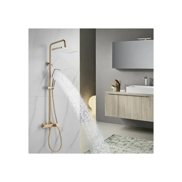 Душевая система  Shevanik S4436G (золотой сатин)