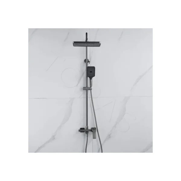 Душевая система  Shevanik S4436T (оружейная сталь)
