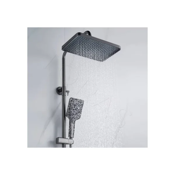 Душевая система  Shevanik S4436T (оружейная сталь)