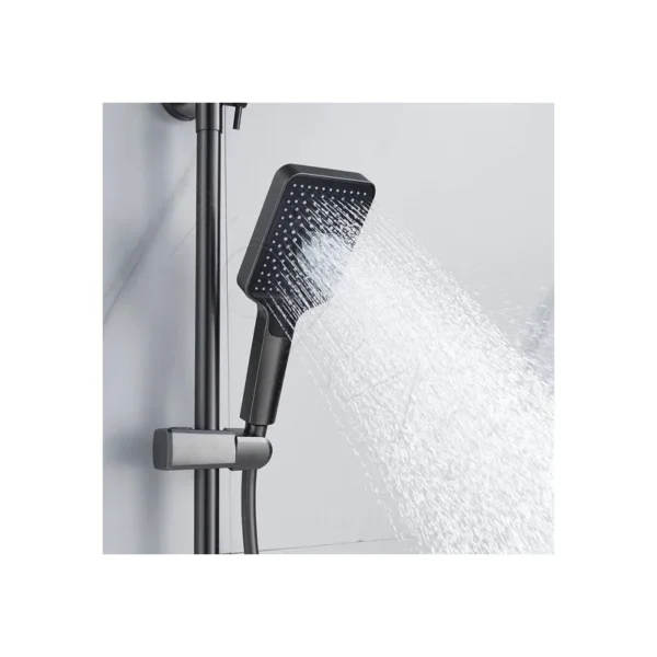 Душевая система  Shevanik S4436T (оружейная сталь)