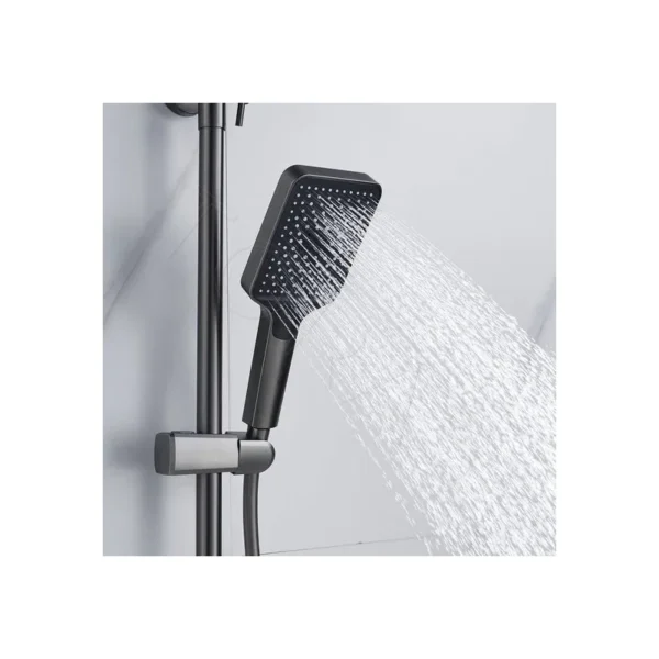 Душевая система  Shevanik S4436T (оружейная сталь)