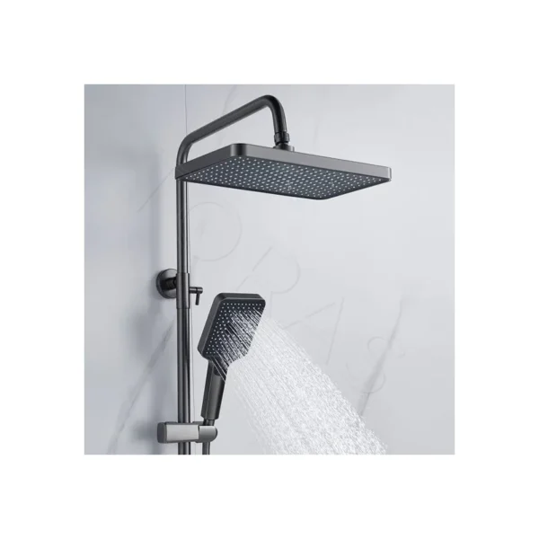 Душевая система  Shevanik S4436T (оружейная сталь)
