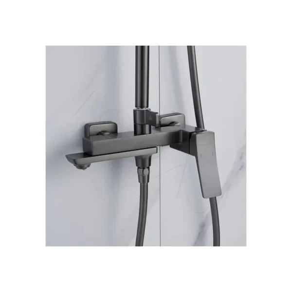 Душевая система  Shevanik S4436T (оружейная сталь)