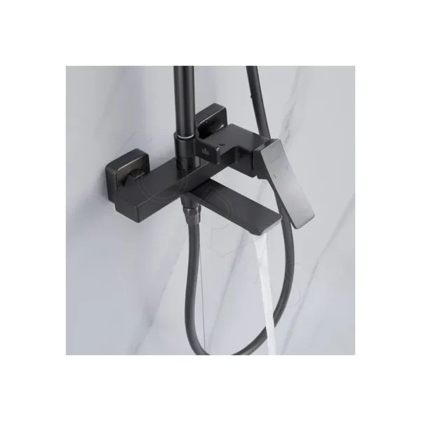 Душевая система  Shevanik S4436T (оружейная сталь)