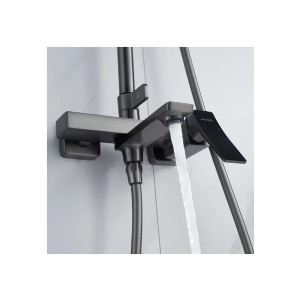 Душевая система  Shevanik S4436T (оружейная сталь)