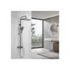 Душевая система  Shevanik S4436T (оружейная сталь)