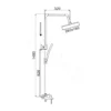 Душевая стойка со смесителем Rose R1436F