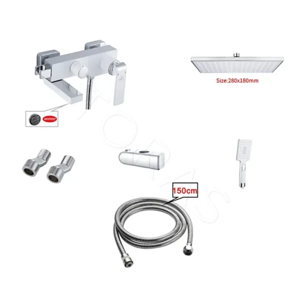 Душевая стойка со смесителем Rose R1436F