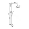 Душевая стойка со смесителем Rose R2736