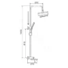 Душевая стойка со смесителем Shevanik S6826T
