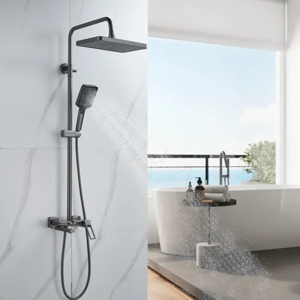 Душевая стойка со смесителем Shevanik S6826T