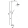 Душевая стойка со смесителем Shevanik S8736H
