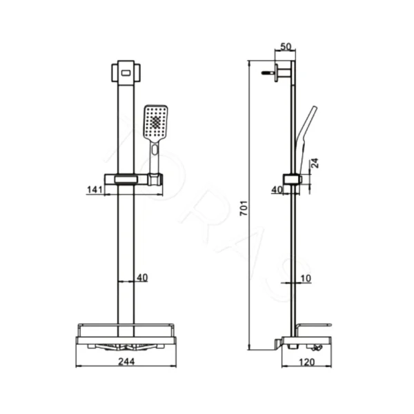 Душевой гарнитур Rose R159