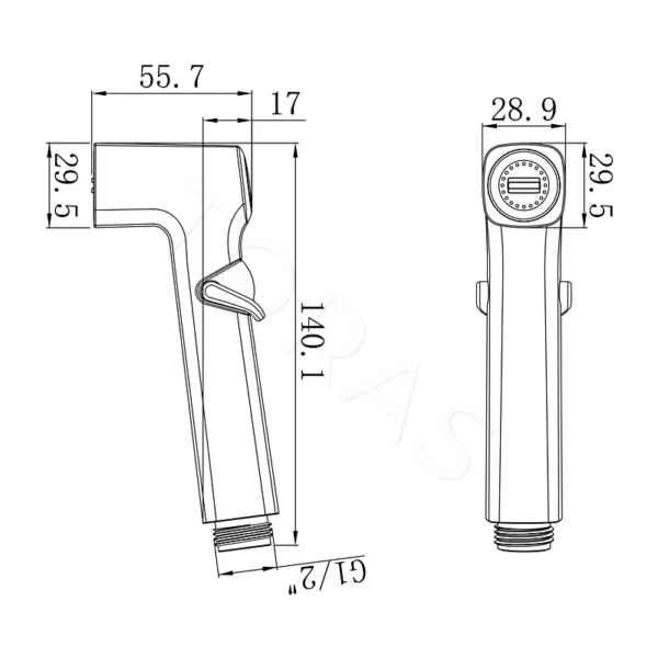 Гигиеническая лейка Rose RH81H