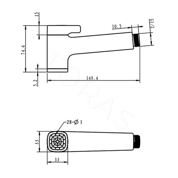 Гигиеническая лейка Rose RH83T