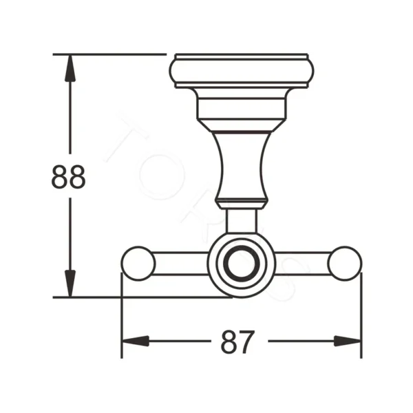 Крючок двойной Rose RG1121Q