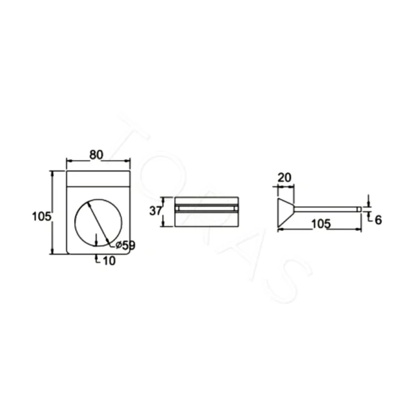Мыльница Rose RG1603H