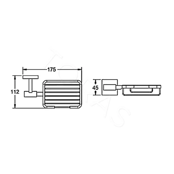 Мыльница Rose RG3004H