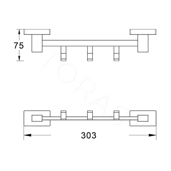 Планка с крючками Shevanik SG5631