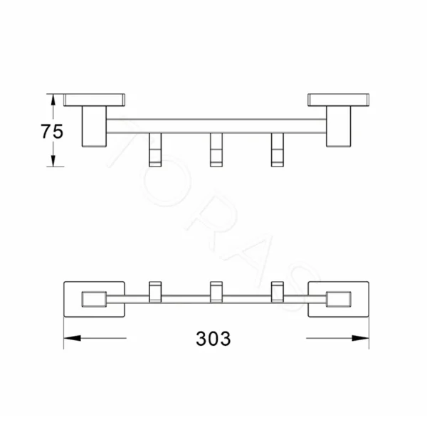 Планка с крючками Shevanik SG5631C