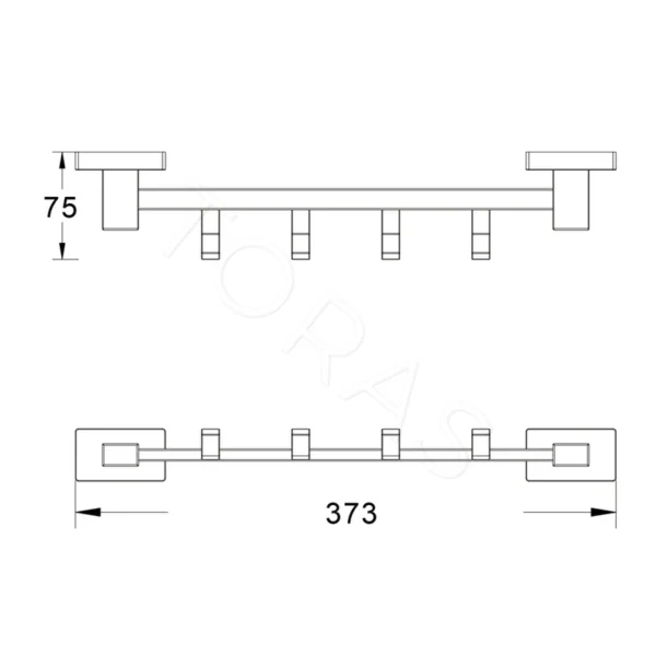 Планка с крючками Shevanik SG5641C