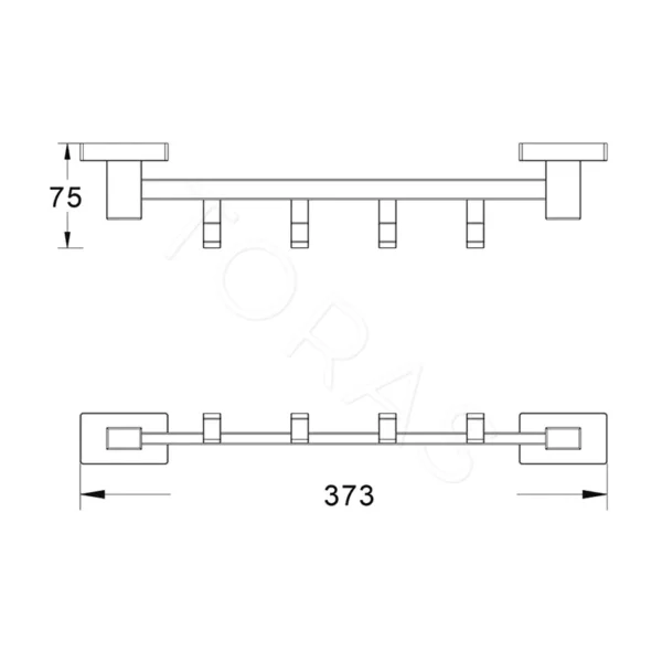 Планка с крючками Shevanik SG5641T