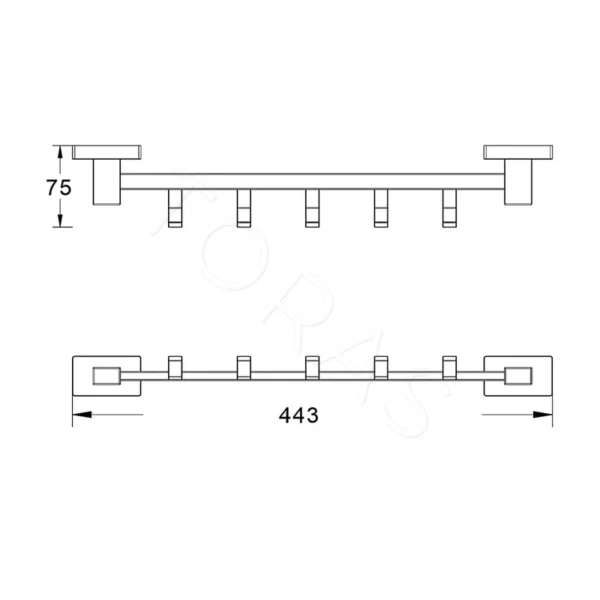 Планка с крючками Shevanik SG5651G