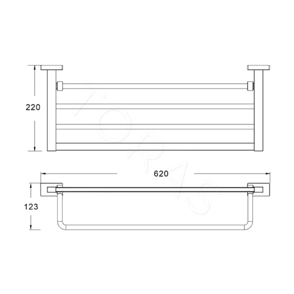 Полка для полотенец Shevanik SG5608