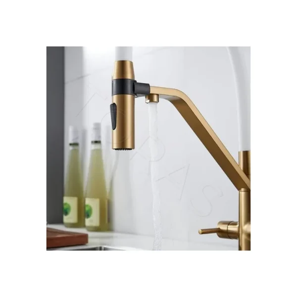 Смеситель для кухни с гибким изливом Shevanik S278G