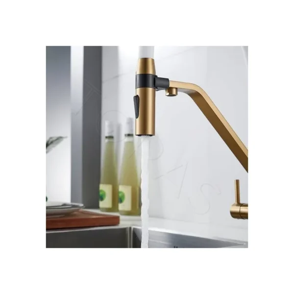 Смеситель для кухни с гибким изливом Shevanik S278G