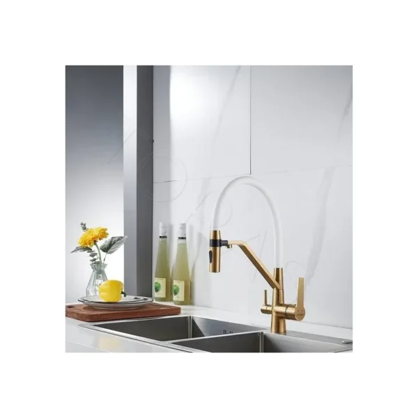 Смеситель для кухни с гибким изливом Shevanik S278G