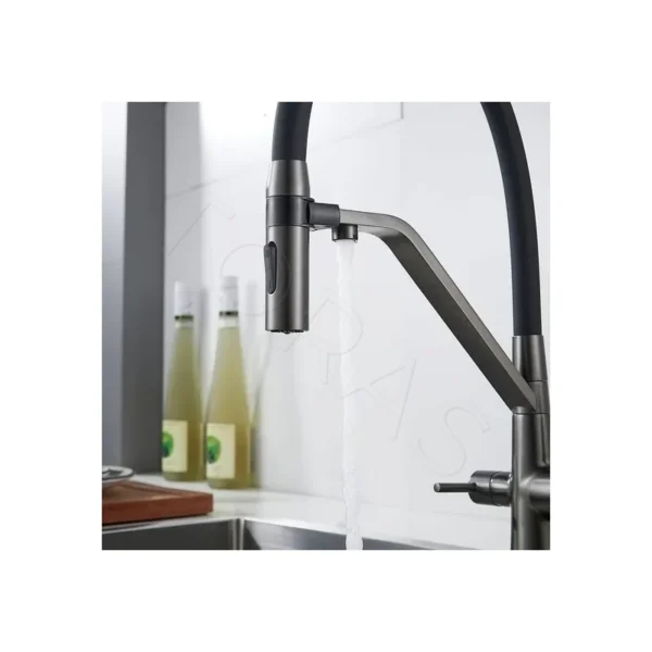 Смеситель для кухни с гибким изливом Shevanik S278T