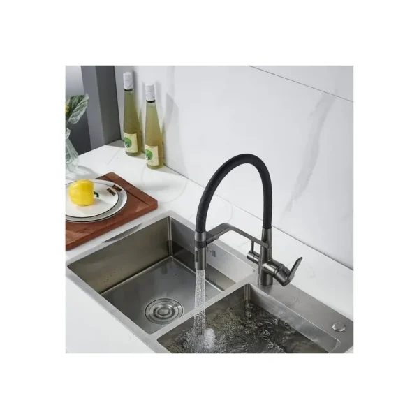 Смеситель для кухни с гибким изливом Shevanik S278T