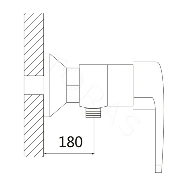 Смеситель для душа Shevanik S5016F