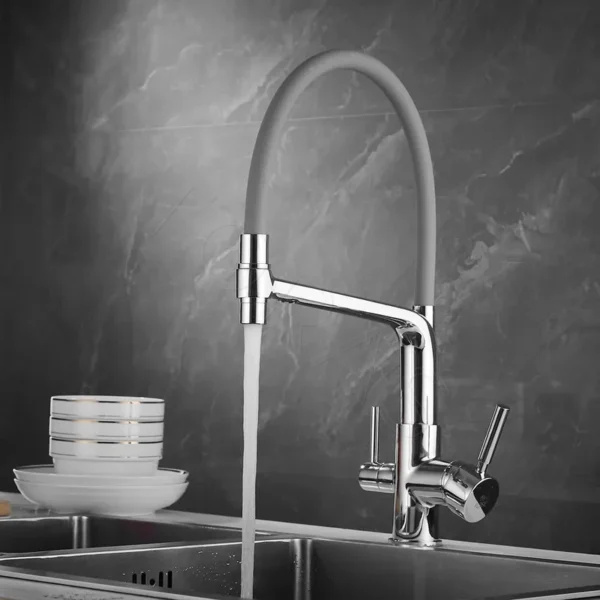 Смеситель для кухни с гибким изливом Rose R658