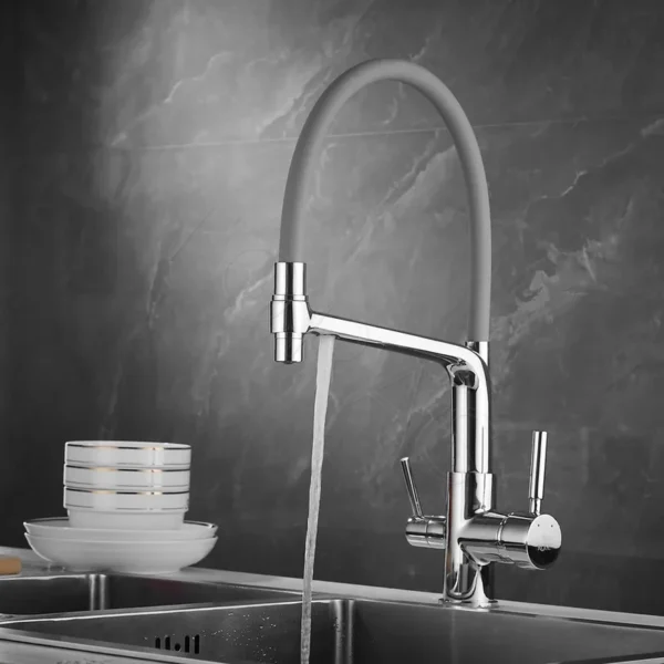 Смеситель для кухни с гибким изливом Rose R658