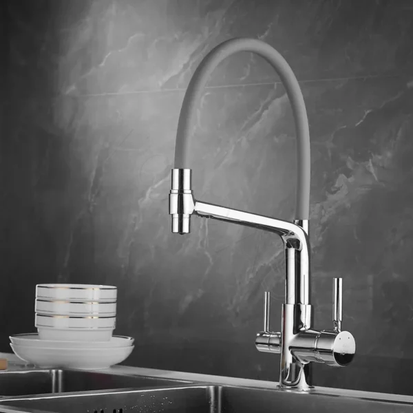 Смеситель для кухни с гибким изливом Rose R658