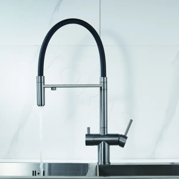 Смеситель для кухни с гибким изливом Shevanik S178T