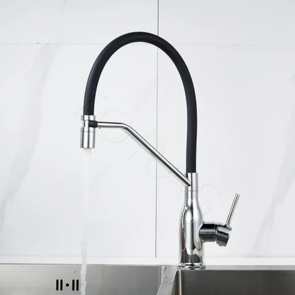 Смеситель для кухни с гибким изливом Shevanik S343-3