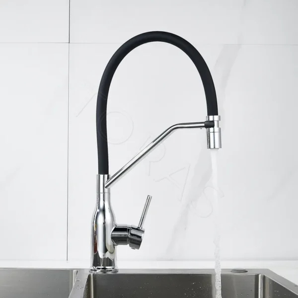 Смеситель для кухни с гибким изливом Shevanik S343-3