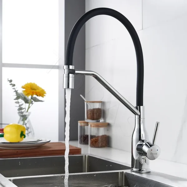 Смеситель для кухни с гибким изливом Shevanik S343-3