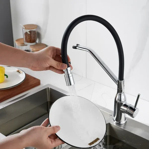 Смеситель для кухни с гибким изливом Shevanik S343-3